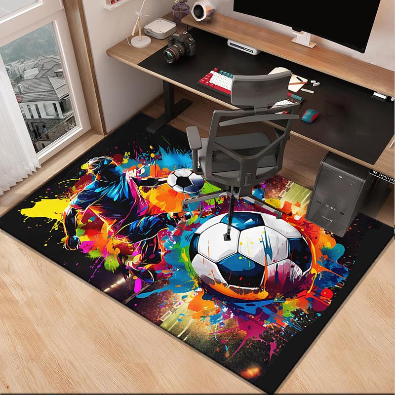 Baseball Feuerkraft Büro Teppich Stuhlmatte, Spielteppich, Geeignet für Eingang, Schlafzimmer, Wohnzimmer, Schreibtisch, Weihnachtsgeschenk