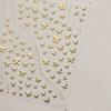 Shiny Jelly Butterfly Charming Golden Gradient Bowknot 5D Self Adhesive Nail Art Sticker Flower Petal Rhinestone Manicure Decals