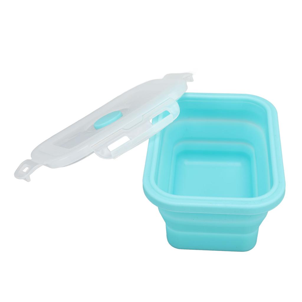 Collapsible Silicone Food Storage Container High Temperature Resistant Microwave Safe Lunch Box Environmental Friendly