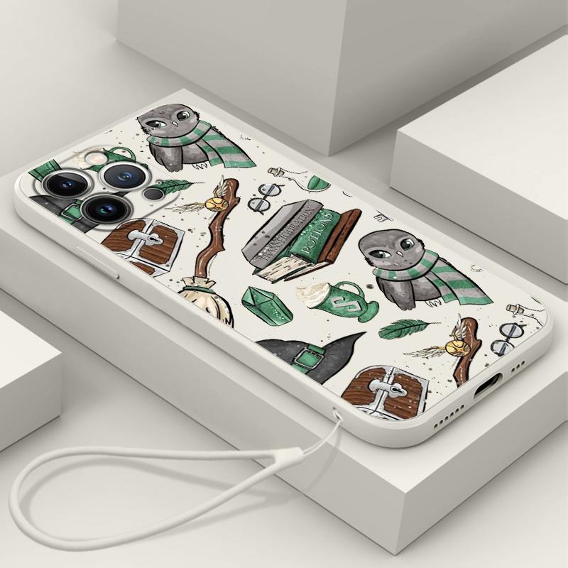 Cartoon P-Potter Love Phone Case For Samsung Galaxy A73 A53 A33 A52 A32 A22 A71 A51 A21S A03S 4G 5G Liquid Rope Cover Coque Capa