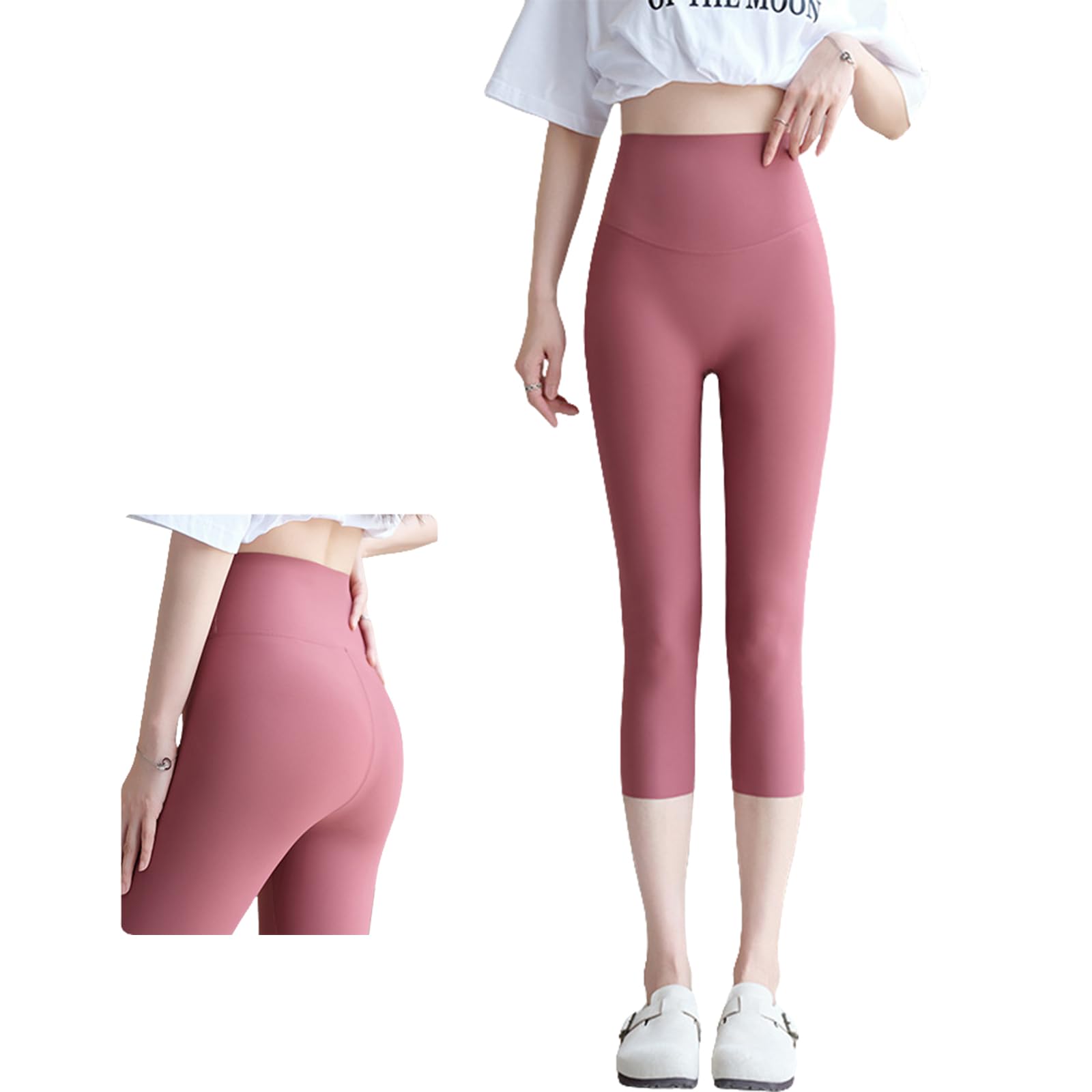 

Karsaer Длина Йога Красивые Ноги и Идеально для Жаркой и Повседневной Носки Женские Брюки 3/4, С Завышенной Талией, Ягодицы, Влагоотводящие, Быстросохнущие, Эластичные,