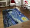 Rug Vincent Van Gogh, The Starry Night, Carpet, Van Gogh The Starry Night Rug, Art, Starry Night Decor, Floor Rug Bedroom Living