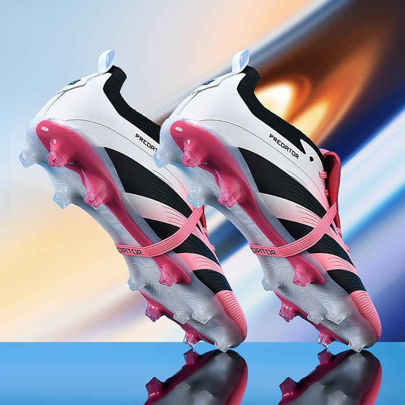 Flip Tongue Serie neue nahtlose Verarbeitung AG lange Stollen Fußballschuhe Jugend TF Nocken Fußballschuhe