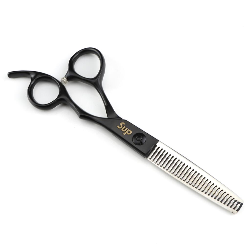 6.0 Inch Half Body, Black, Personalized Sup Trendy, Hair Scissors, Hair Scissors, Flat Scissors, Bangs Scissors