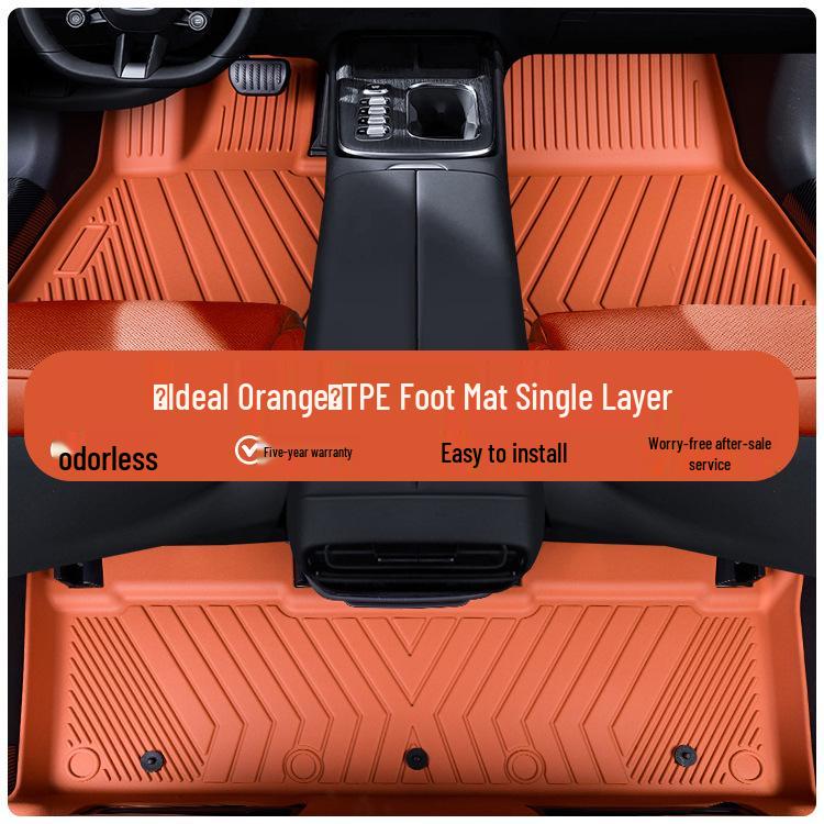 Durable, Waterproof, Multi-Color TPE Car Floor Mats for All Models - Original Color, Full Coverage