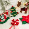 Artificial Flower Felt Christmas Tree Pendant Puppy Christmas Tree Decorations  New Year