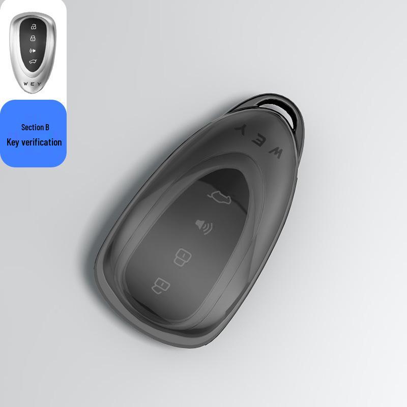 

Blue Mountain Key Cover for Great Wall Wey Mocha and Latte 2023 Models - New Energy Car Key Bag and Buckle