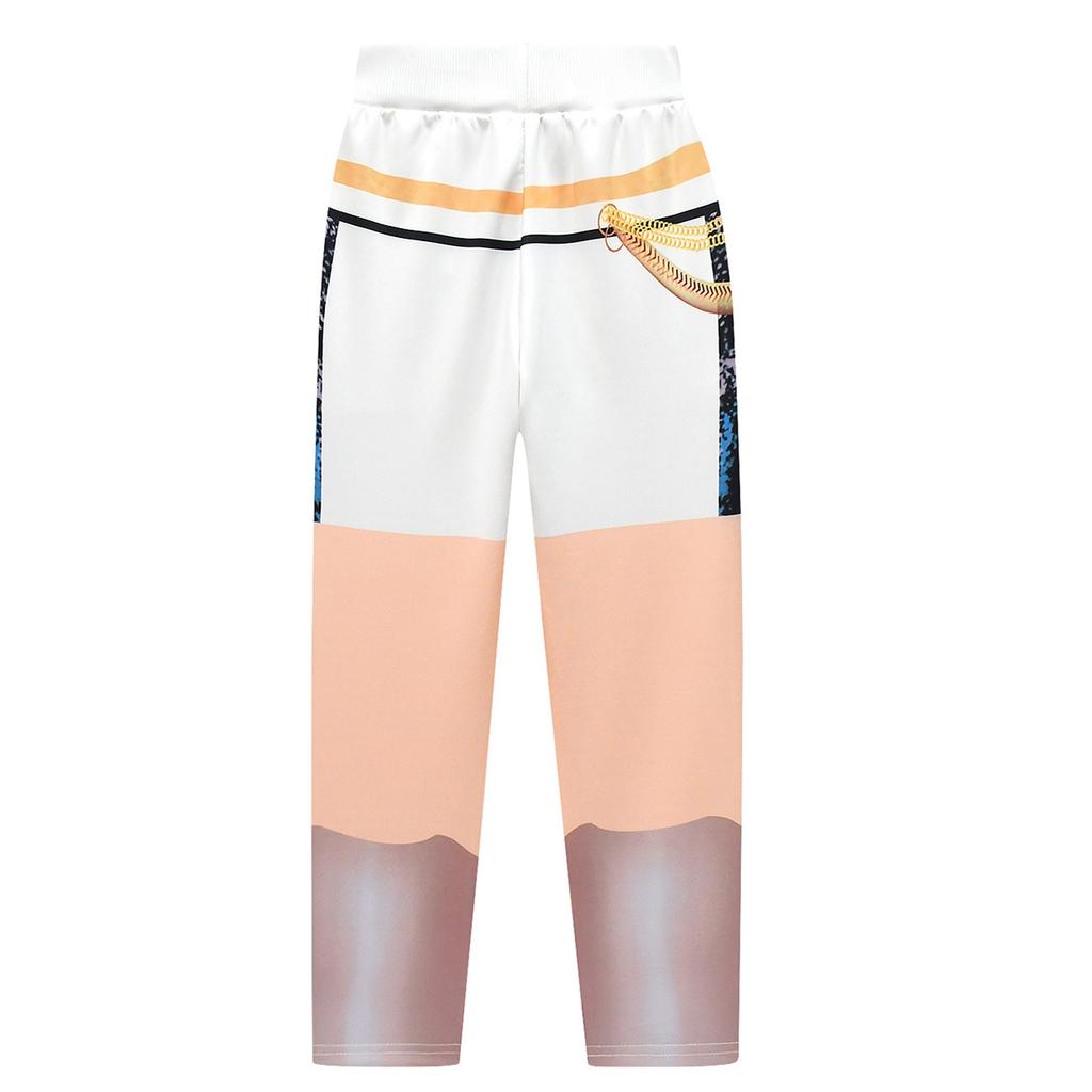 Children's Fashion Casual Short Sleeve Pleated Skirt