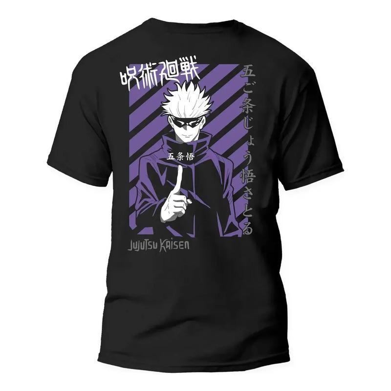 Playera Jujutsu Kaisen Satoru Gojo Blanco Y Negro S разноцветный