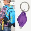 2Pcs Mini LED Flashlights with Key Ring Compact Size Portable Battery Powered Outdoor Camping Bright Tiny Light Emergency Lamps
