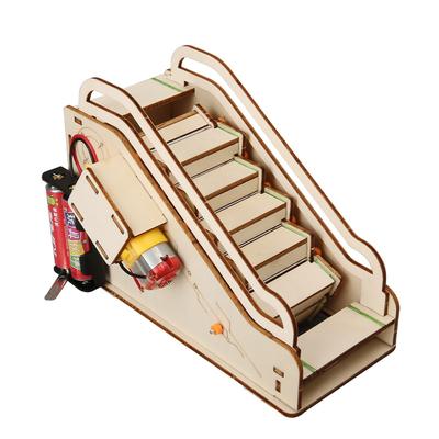 3D Holz Rolltreppe Wissenschaftsexperimentierkasten DIY Wissenschaftsexperiment Lernspielzeug Schüler Physik Ausrüstung Zubehör