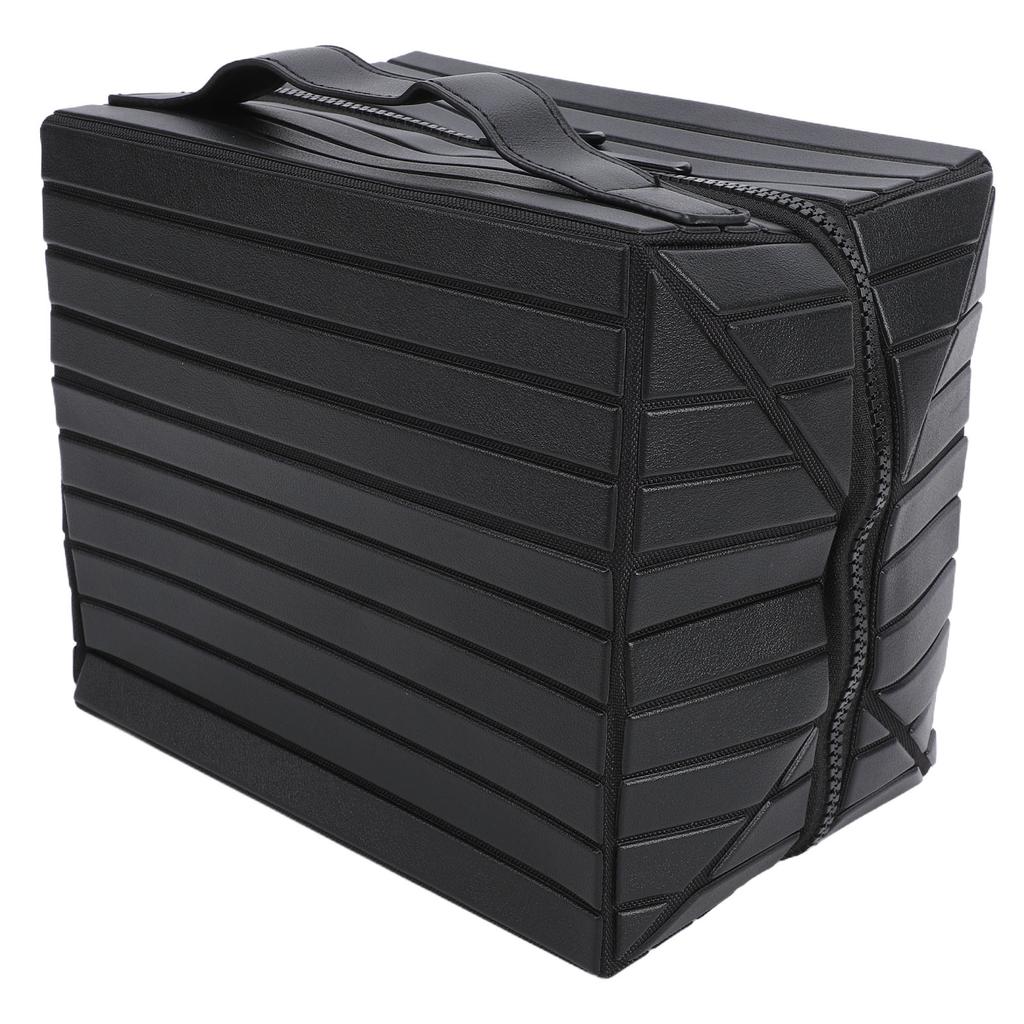 Borsa da Trucco Pieghevole Impermeabile Scomparti Multipli Borsa da Viaggio Pieghevole per Cosmetici Organizer per Articoli da Toeletta Nero