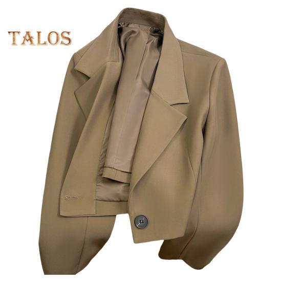 Ženy Oblek Kabát Klopa Dlouhý rukáv Krátký oblek Bunda Jednobarevné Oblek Oblek na dojíždění do práce Pracovní Kancelář Denní nošení