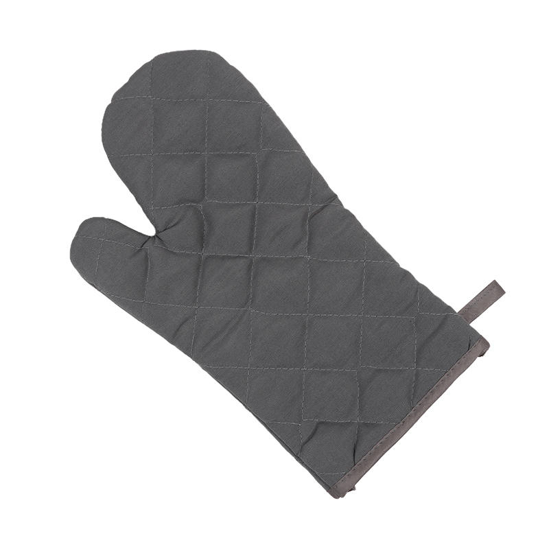 1PC Heat Resistant Oven Mitts Kitchen Gloves Microwave Safe Long Anti Scalding Cloth Mittens For Cooking Baking Solid Color Protective Gear