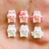 22 Pieces Cartoon Resin Mini Bow Wings Rabbit Nail Decoration Diy Set, Suitable For Nail And Jewelry Making A117