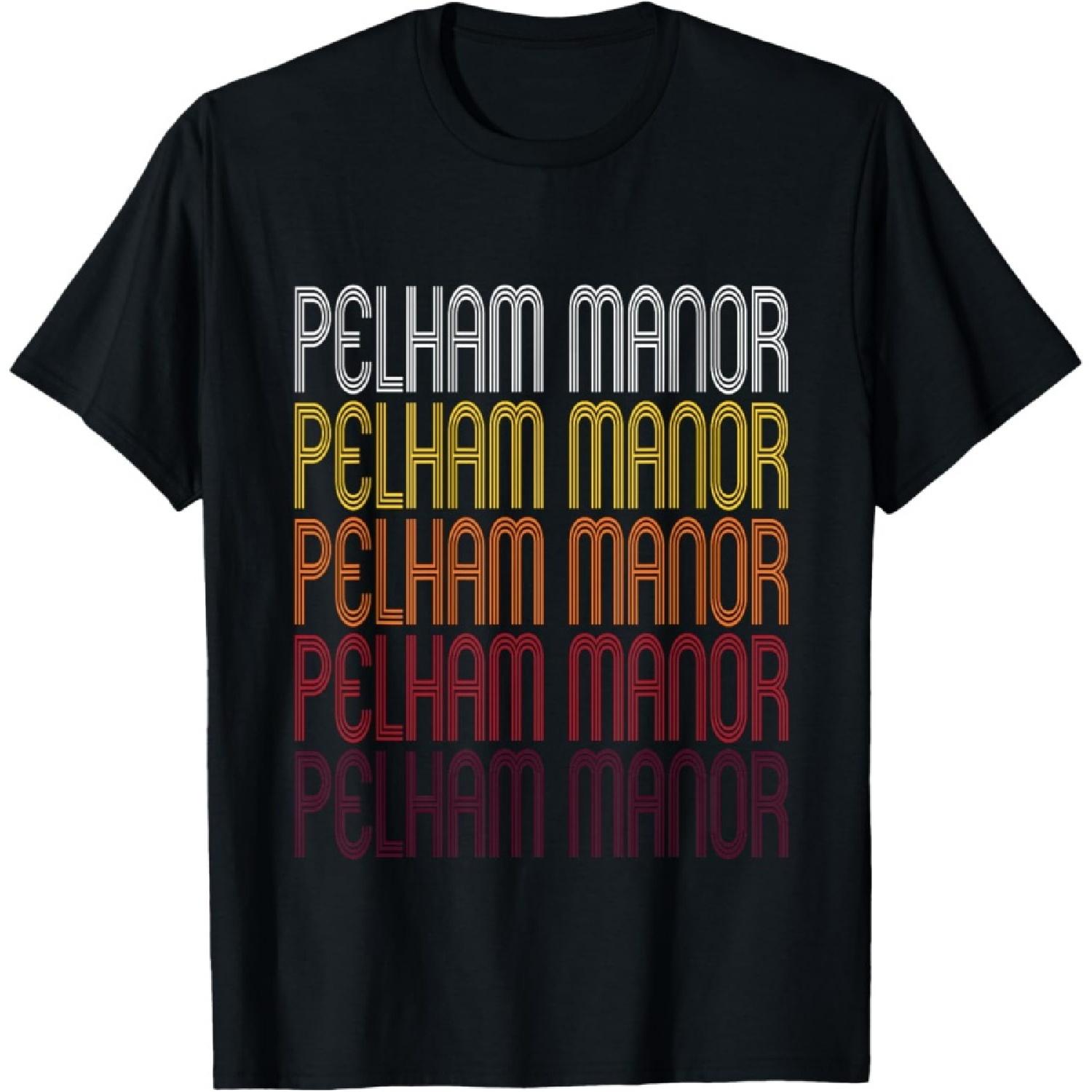 

Pelham Manor, NY _ Vintage Style New York T-shirt(1) XXXXXL чорний