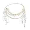 Imitation Pearls Tassels Waist Chain for Women Adjustable Body Chain Beach Jewelry Accessory Wedding Accessories
