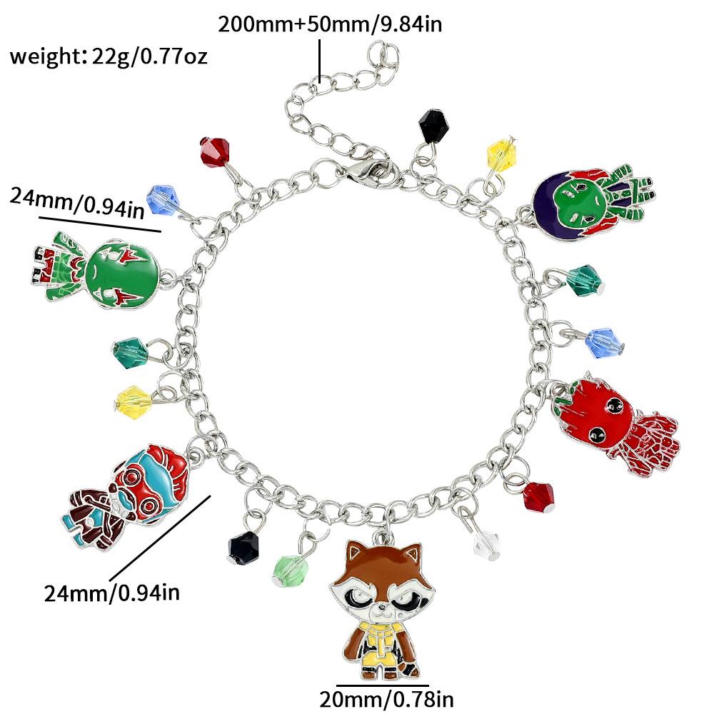 Halloween Anime Cartoon Theme Adjustable Superhero Character Bracelet Accessory