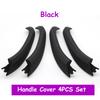 Car Interior Carbon Fiber Left Right Door Pull Handle Outer Cover Replacement For BMW X3 X4 G01 G02 F97 F98 2018-