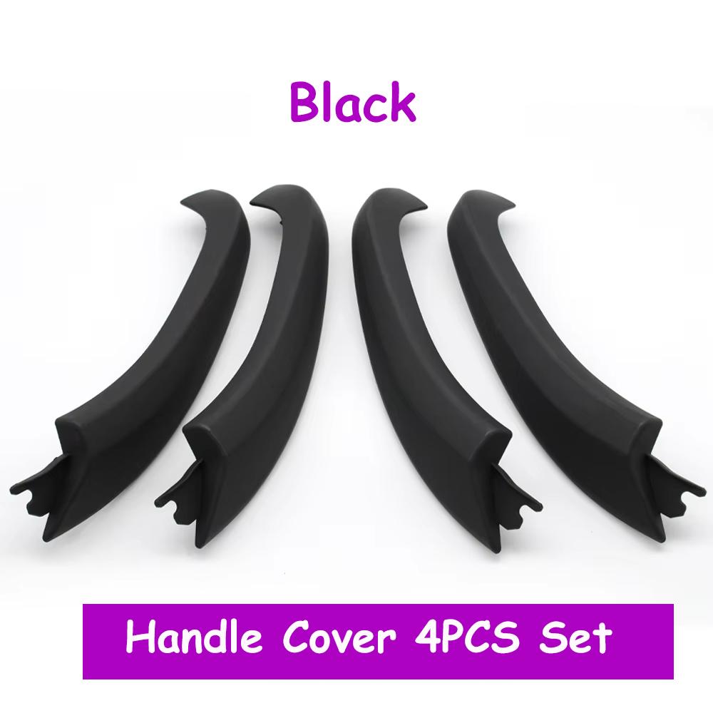 Car Interior Carbon Fiber Left Right Door Pull Handle Outer Cover Replacement For BMW X3 X4 G01 G02 F97 F98 2018-