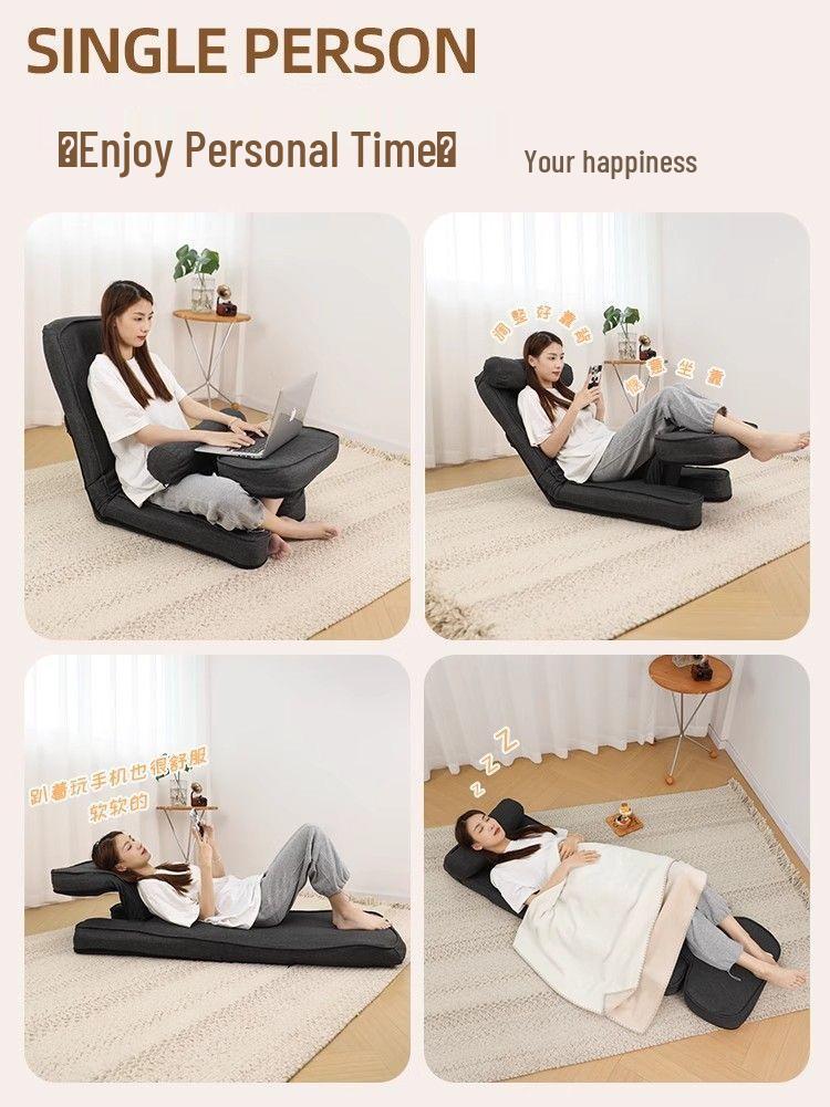 Compact Folding Tatami Chair for Dorms and Balconies