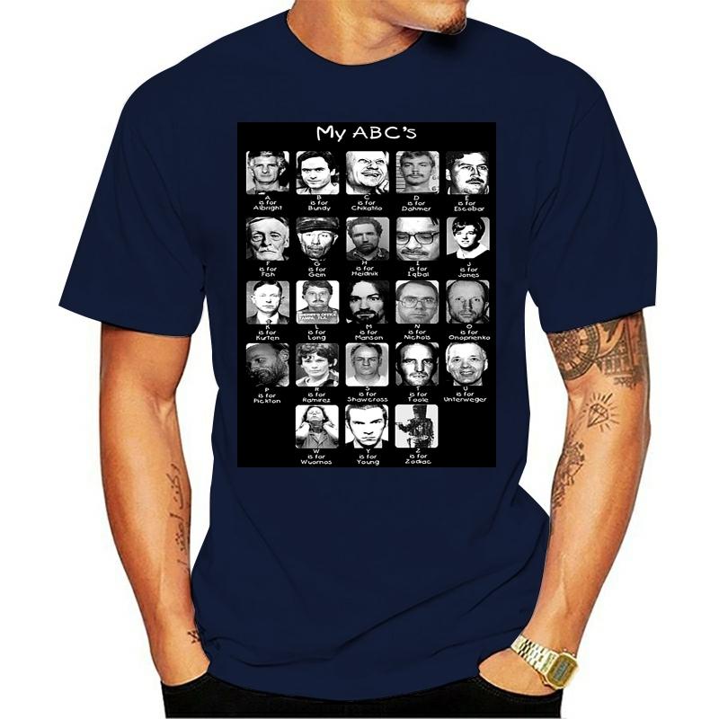 

Serial Killer Abcs T-Shirt Slim Cute S-3xl Custom Fashion Homme Cotton літні футболки Чоловічі XXL