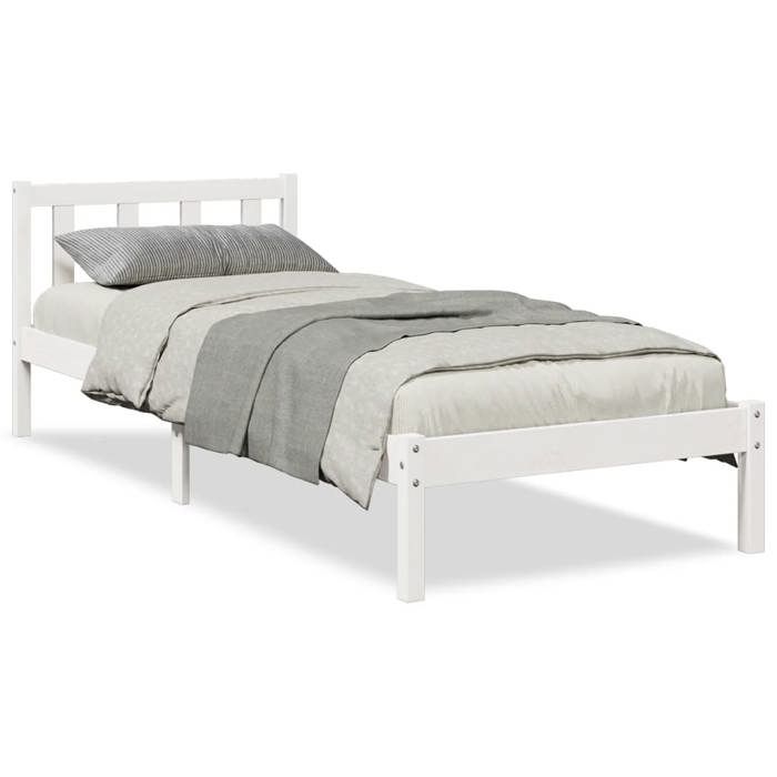 VidaXL Cadre de lit extra long sans matelas 80x220 cm bois massif pin, lit, meuble de chambre à coucher, lit en bois, lit 852443