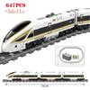 MDXW Electric Building Block High-tech Train Series Railway Track Laying Machine Engineering Educational Assembling Toys for Kid