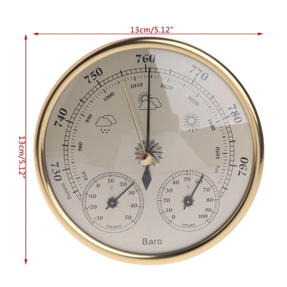 3 In 1 Indoor Climate Monitor Large Display Temperature and Humidity Gauge  Household