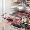 Transparent Refrigerator Food Vegetable Fruit Storage Box Clear Sealed Noodles Storage Container Home Kitchen Fresh Keeping Box