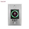 Brushed Stainless Steel Infrared Sensor Exit Switch - Concealed Mount, Contactless Button