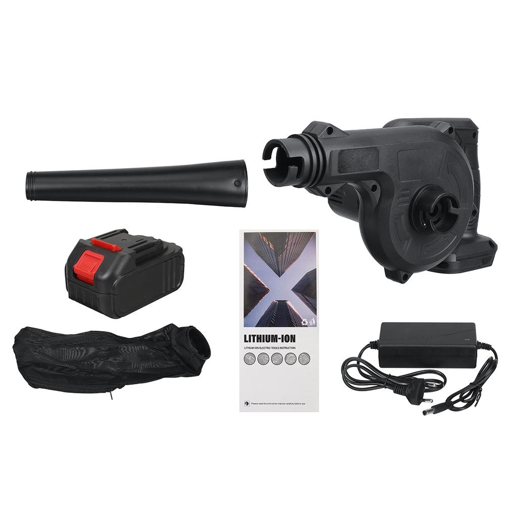 2 In 1 2800W Cordless Electric Air Blower Vacuum Cleannig Blower Blowing & Suction Leaf Dust Collector for Makita 18V Battery