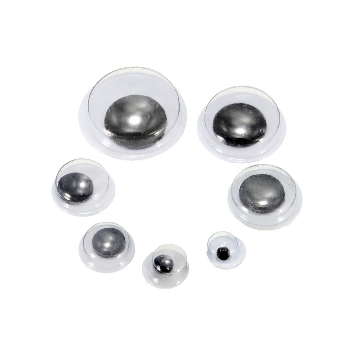 500 шт. 4-12 мм разноцветные самоклеящиеся игрушечные глазки для скрапбукинга своими — фото 3