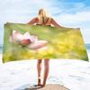 Lotus Flower Ultra Soft Beach Towel,Highly Absorbent Pool Towels,Quick Dry Beach Towel Sand Free Beach Towel Oversized Towels