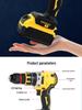 Heavy-Duty Brushless Lithium Drill: High Torque, Multifunctional Electric Tool for Concrete Wall Drilling
