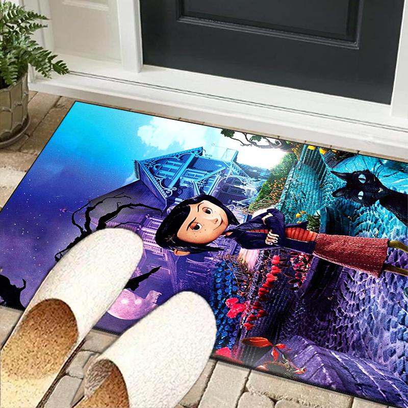 Moonlit Mystery Cora-line Office Rug Chair Mat, Game Carpet, Suitable for Front Door, Bedroom, Living Room, Desk, Holiday Gift