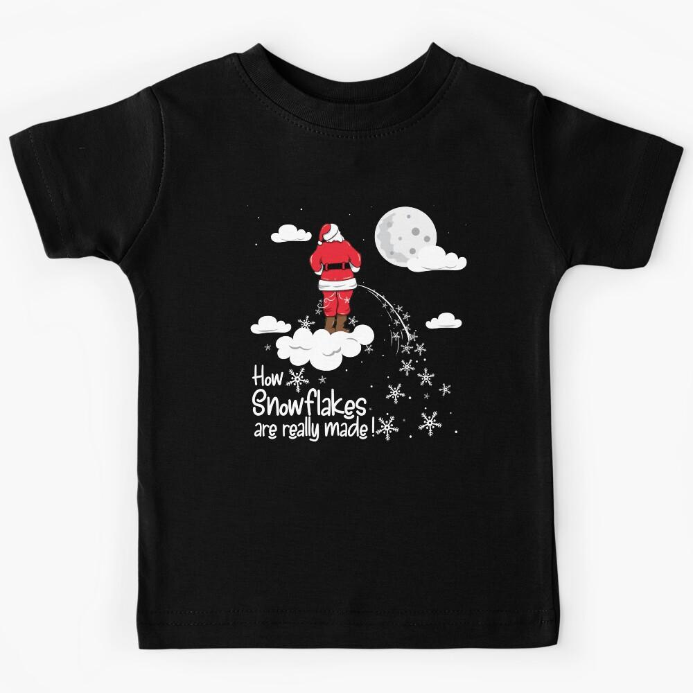 How Snowflakes are really made - inappropriate christmas Kids T-Shirt 100
