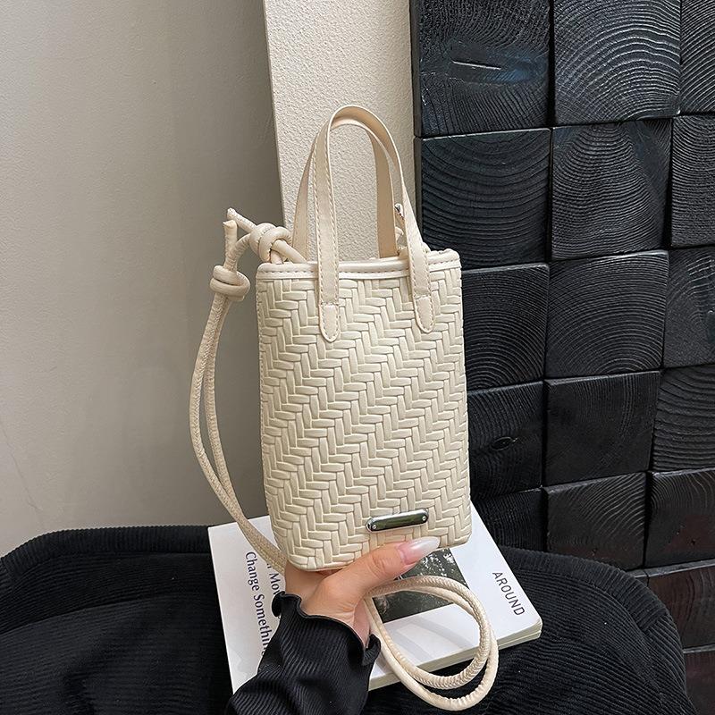 

Простая и модная сумка для поездок на работу, женская новая мини-сумка-мессенджер с имитацией плетения, сумка для мобильного телефона, маленькая квадратная сумка