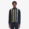 [Sharp] Ombre Stripe Long Sleeve Polo Shirt (608) Afpm243M545-608