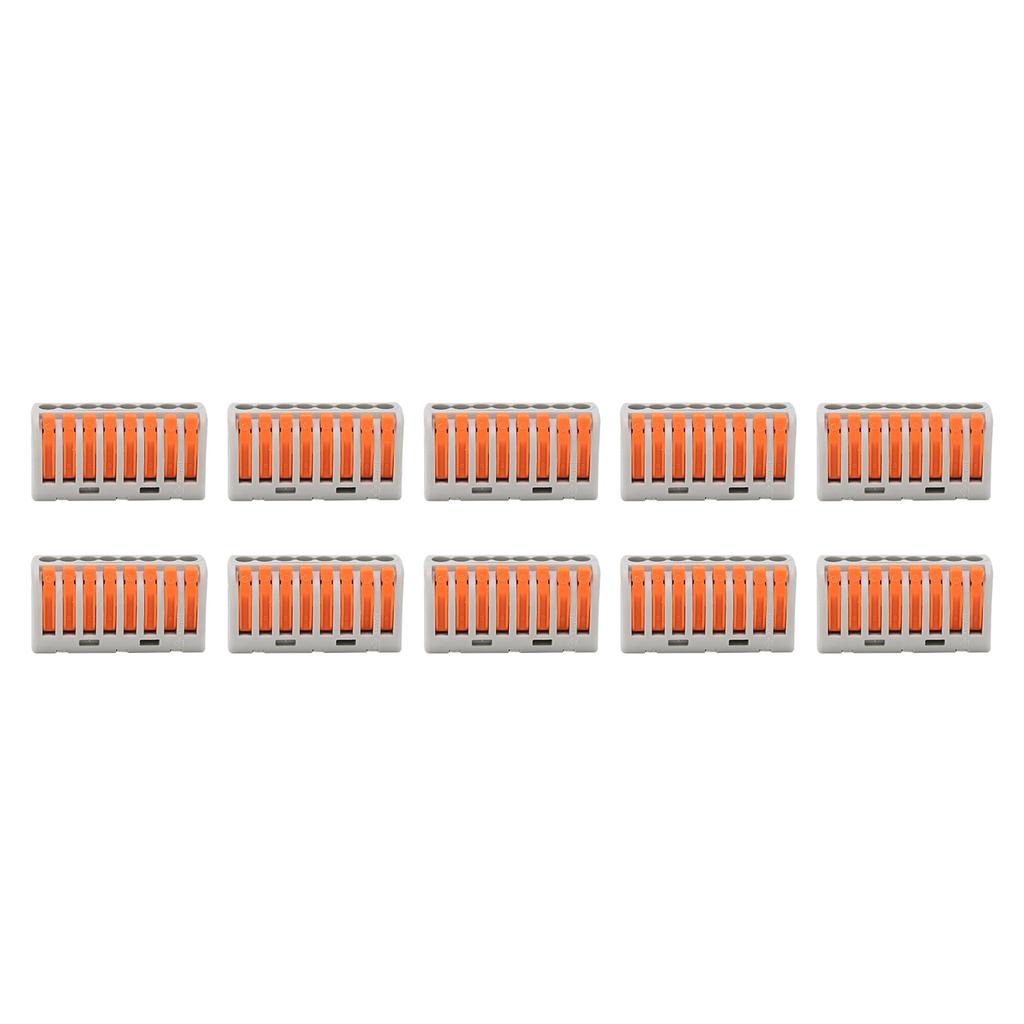 10Pcs Wire Block Clamp Terminal Quick Conductor Flexible Hard Cable Connector PCT218