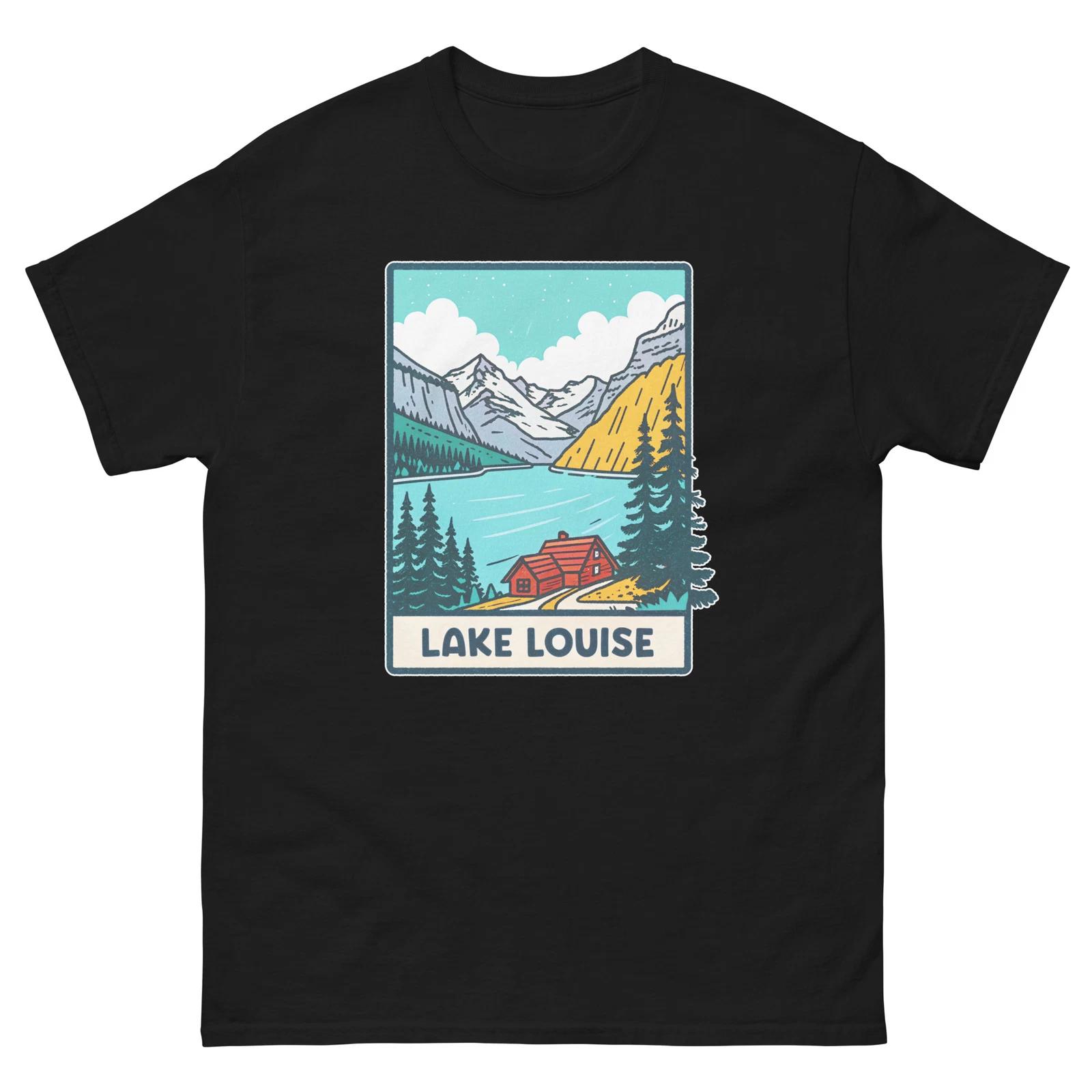 Lake Louise Attraction Landmark Travel T-Shirt XL