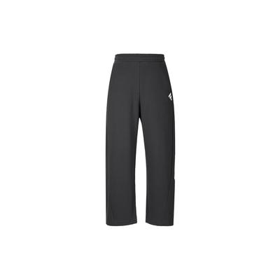 Calças Esportivas Tricotadas Soltas Macias Confortáveis Moda Feminina Parte de Baixo Preto JY8072