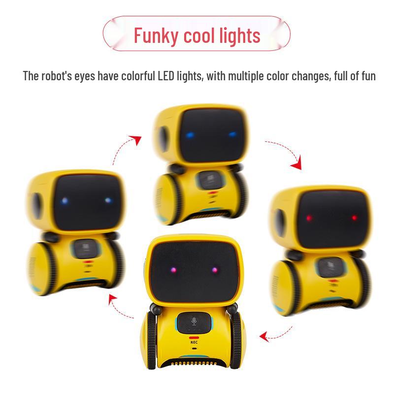 Voice Interaction Remote Control Mini Robot Toy with Recording & Voice Changing Features for Kids