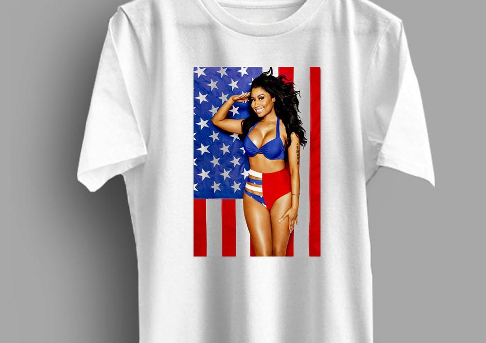

Nicki Minaj USA Short Sleeve White S234XL Men Women Classic Shirt MM804 Unisex T-Shirt M