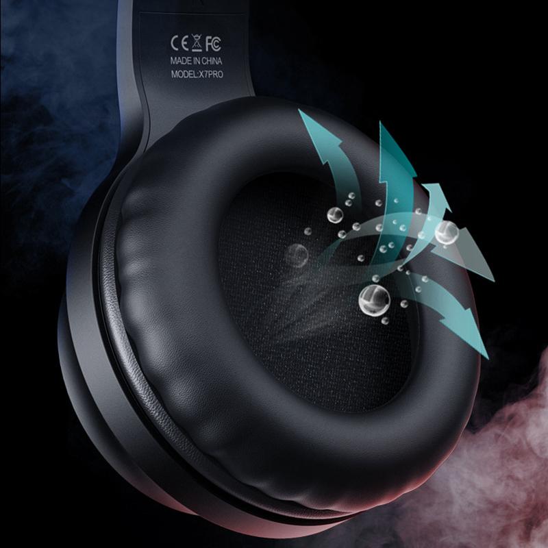 ONIKUMA 3,5 mm USB kabelová herní sluchátka 40 mm velká hnací jednotka Headset RGB HD mikrofon s redukcí šumu Kompatibilní s notebookem