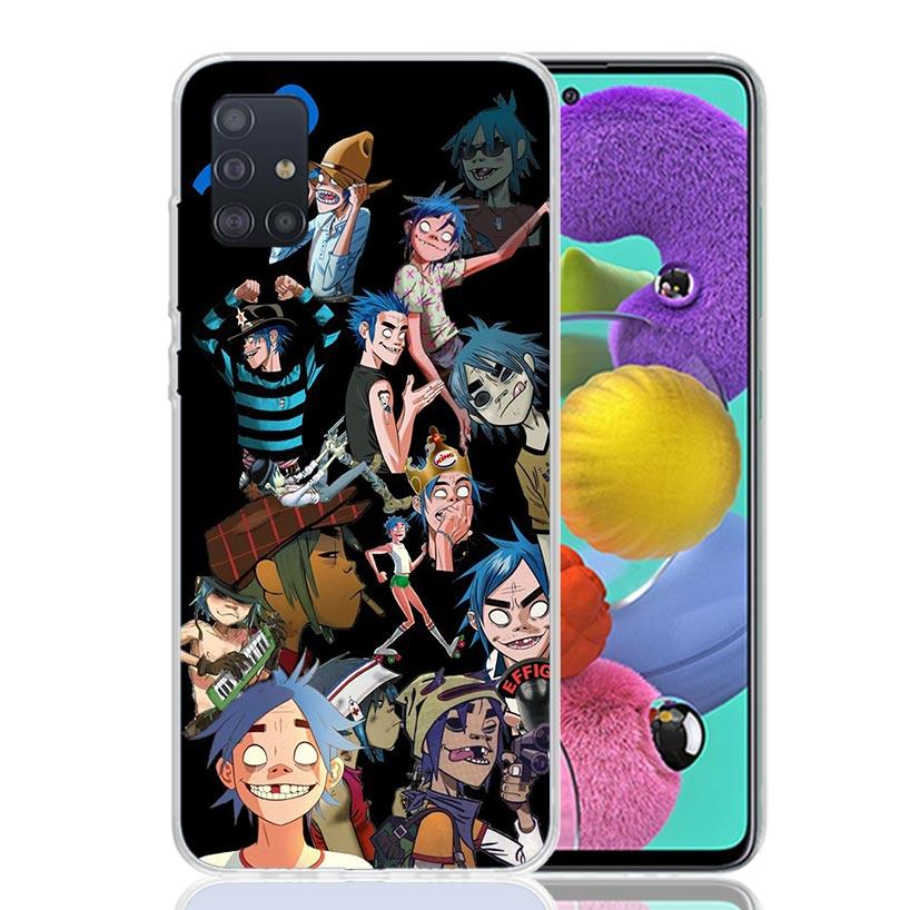 

Gorillaz Anime Phone Case for Samsung Galaxy A52 A51 A50S A12 A22 A32 A72 A10S A30S A31 A71 Note 20 Ultra 10 Plus S10 Galaxy A52 Samsung A72