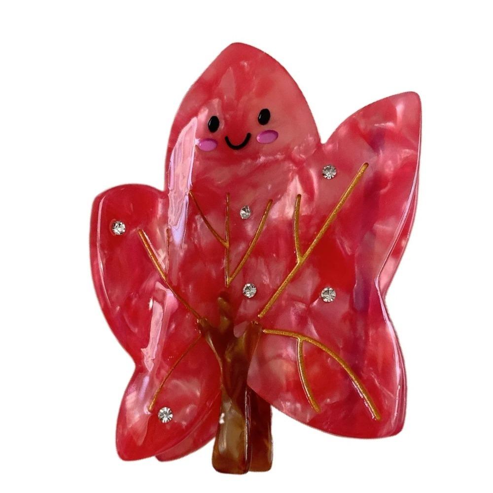 Maple Leaves Christmas Hair Accessory Cactus Acetic Acid Shark Clip Funny Cartoon Hair Claw  Girls