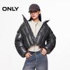 ONLY Women's Windproof Stand Collar Shiny Short Down Jacket