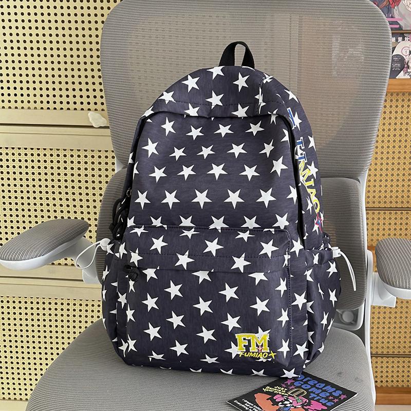 Zaino College con Stampa di Stelle Studente Grande Capacità Leggero Borsa da Scuola