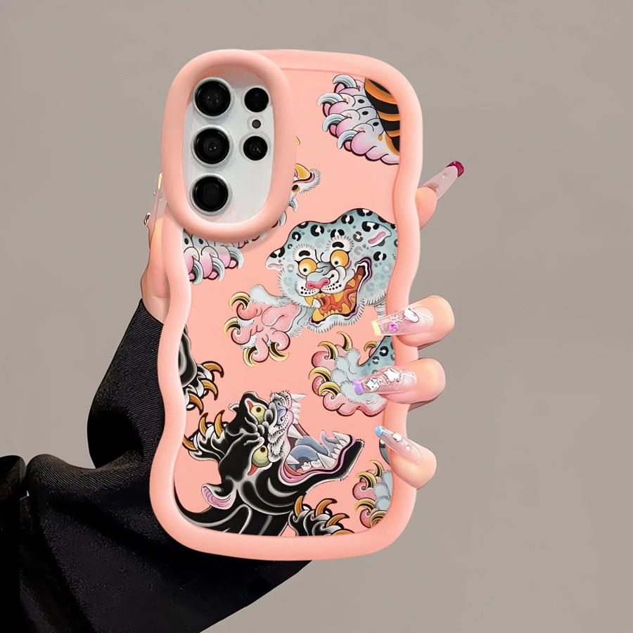 Cool Tiger Soft Phone Cover Case for Samsung Galaxy S22 Ultra A26 A25 S21 S25 S24 S20 FE S23 Plus A35 A55 A34 A24 A36 A54